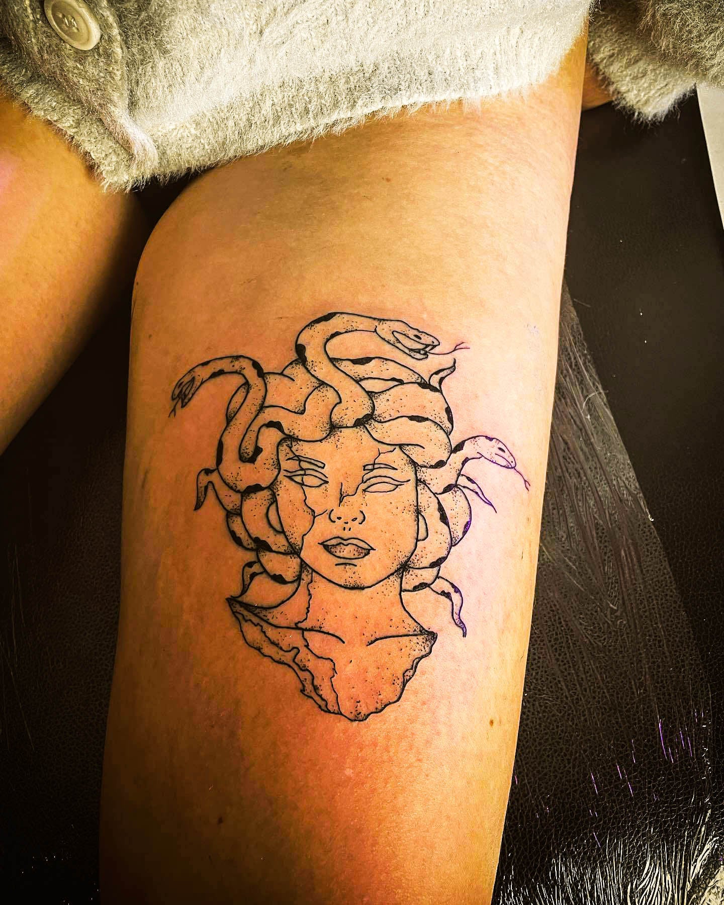 Abstract Medusa - Abstract Medusa tattoo Temporary Tattoos | Momentary Ink